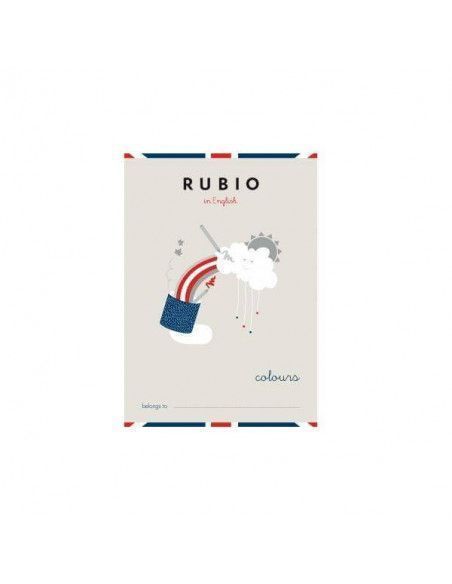 CUADERNO DE INGLES RUBIO CON LA TEMÁTICA DE LOS COLORES