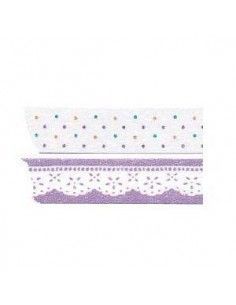 CINTA ADHESIVA DE PAPEL WASHI PACK DE 2 UNIDADES 1.5X100CM MODELO LILY