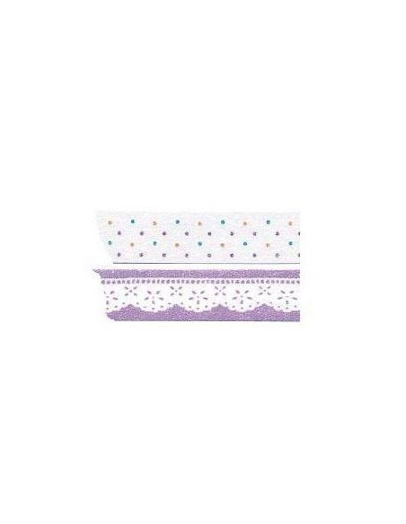 CINTA ADHESIVA DE PAPEL WASHI PACK DE 2 UNIDADES 1.5X100CM MODELO LILY