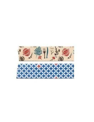 CINTA ADHESIVA DE PAPEL WASHI PACK DE 2 UNIDADES 1.5X100CM MODELEO LUCY