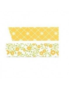 CINTA ADHESIVA DE PAPEL WASHI PACK DE 2 UNIDADES 1.5X100CM LEMON TREE