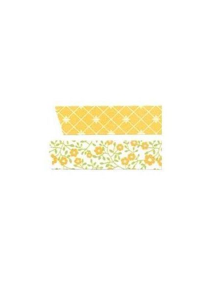 CINTA ADHESIVA DE PAPEL WASHI PACK DE 2 UNIDADES 1.5X100CM LEMON TREE