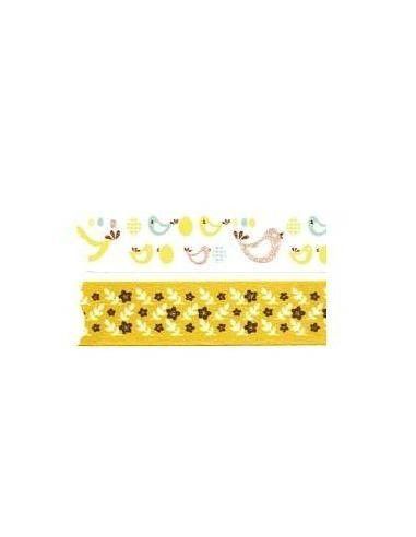 CINTA ADHESIVA DE PAPEL DE 2 UNIDADES 1.5X100CM MODELO BONNY