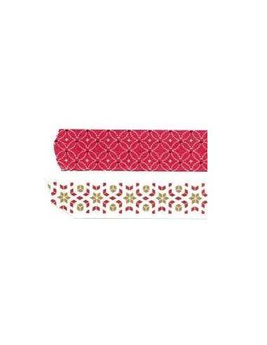 CINTA ADHESIVA DE PAPEL DE 2 UNIDADES 1.5X100CM MODELO SCARLET