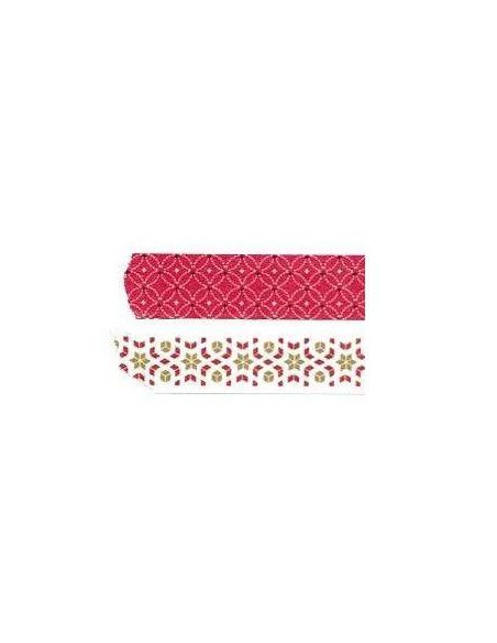 CINTA ADHESIVA DE PAPEL DE 2 UNIDADES 1.5X100CM MODELO SCARLET