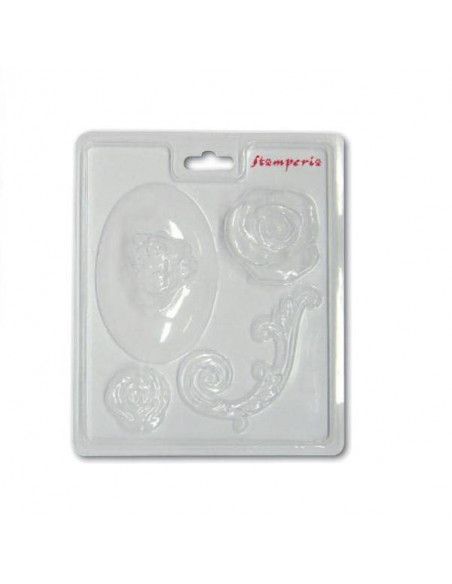 MOLDES DE PLASTICO DE FLORES Y QUERUBINES