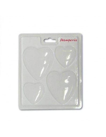MOLDES DE PLASTICO CON FORMA DE CORAZONES