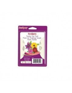 MOLDE FLEXIBLE FLOR Y HOJA