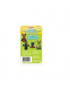 GOMAS DE BORRAR DE ARCILLA SCULPEY SET DE 4 ARCILLAS MONSTRUMANIA