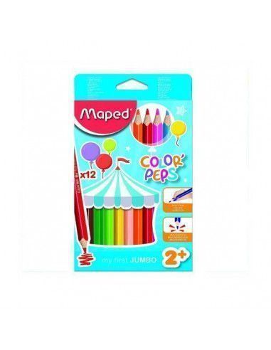 LAPICEROS DE COLOR JUMBO COLORPEPS 12 UND
