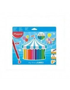 LAPICEROS DE COLOR BEBES JUMBO COLORPEPS 24 UND