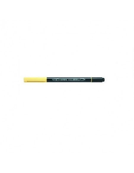 ROTULADOR DE DOBLE PUNTA COLOR AMARILLO CREMA