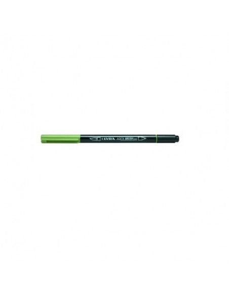 ROTULADOR DOBLE PUNTA LYRA AQUA BRUSH COLOR VERDE MUSGO
