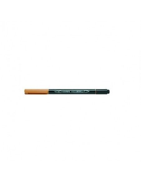 ROTULADORES DE DOBLE PUNTA LYRA AQUA BRUSH DUO OCRE DORADO
