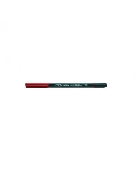 ROTULADORES DE DOBLE PUNTA LYRA AQUA BRUSH DUO COLOR ROJO VENECIA