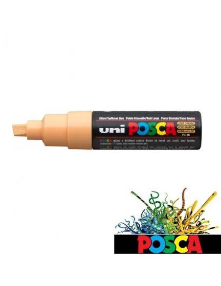 ROTULADOR POSCA DE 8MM A BASE DE AGUA COLOR NARANJA CLARO