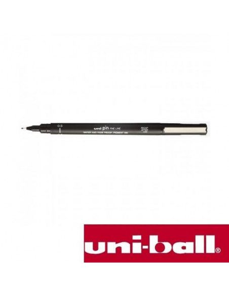 ROTULADOR CALIBRADO UNI PIN MANGA NEGRO 0.5 MM.