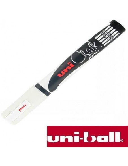UNI CHALK MARKER 0.9-1.3 MM COLOR BLANCO