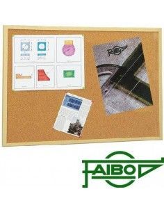 Tablero de anuncios de corcho 30x40 cm Faibo