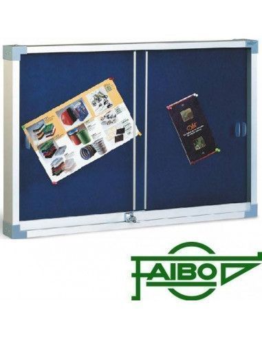 vitrina anuncios tapizada 60x80 con cerradura