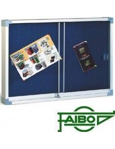 vitrina anuncios tapizada 90x120 con cerradura