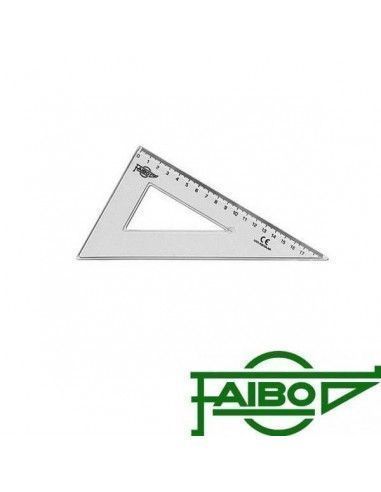 Cartabón escolar metacrilato 25 cm Faibo