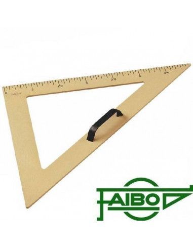 ESCUADRA DE PLÁSTICO PARA PIZARRA DE 50 CM.
