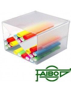 Organizador modular dividido en aspa Faibo 15,2x15,2x15,2 cm