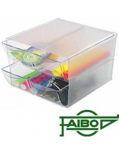 Organizador modular con cuatro cajones Faibo 16,5x7x7 cm