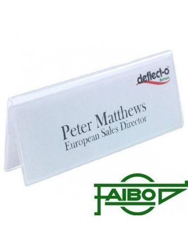 Portanombres de sobremesa 15x5.5x3 cm Faibo