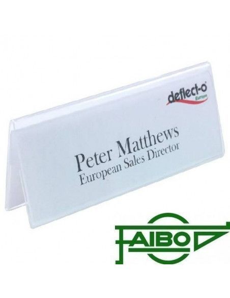 Portanombres de sobremesa 15x5.5x3 cm Faibo