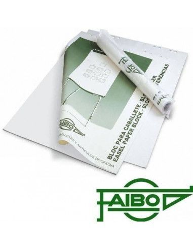 Bloc papel 25 hojas para pizarras Faibo