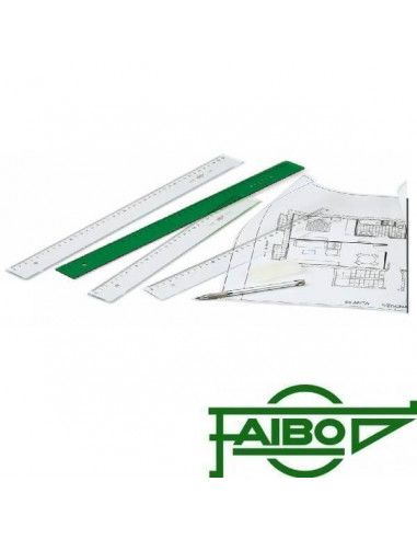 Regla de metacrilato 80 cm 2 mm Faibo