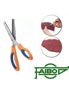 Tijeras dentadas bordes en picos Faibo 24 cm