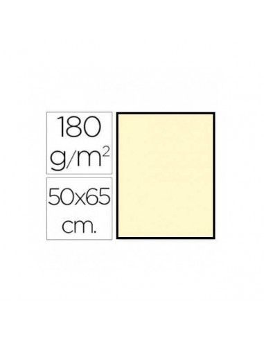 CARTULINA 50 X 65CM 180 GR COLOR CREMA