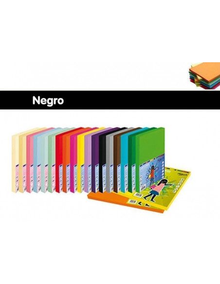 CARTULINA A4 - 250 HOJAS COLOR NEGRO