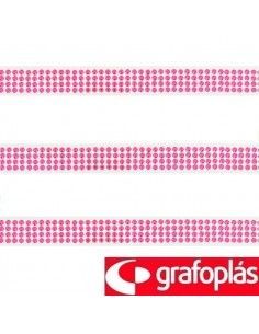 ROLLO DE ADHESIVOS PARA SCRAPBOOKING CIRULARES ROSAS