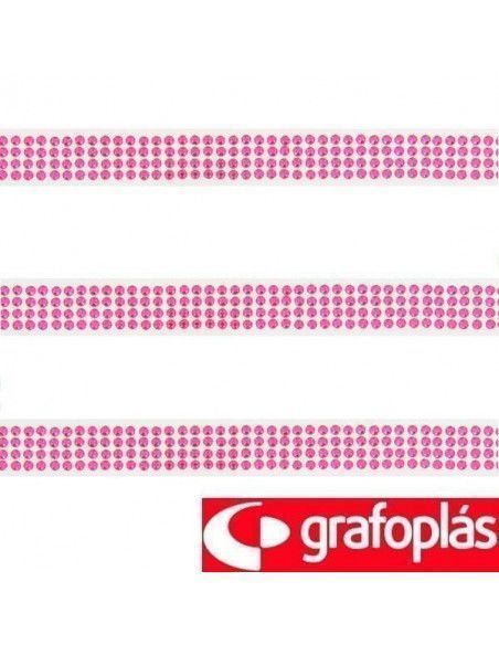 ROLLO DE ADHESIVOS PARA SCRAPBOOKING CIRULARES ROSAS