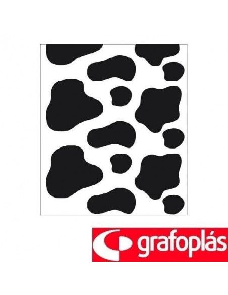 BOLSAS PARA DISFRACES IMPRESAS EN COLOR DE VACA/DALMATA DE 56X70 CM