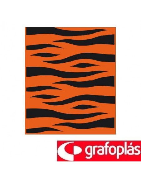 BOLSAS PARA DISFRACES IMPRESAS EN COLOR DE TIGRE DE 56X70 CM