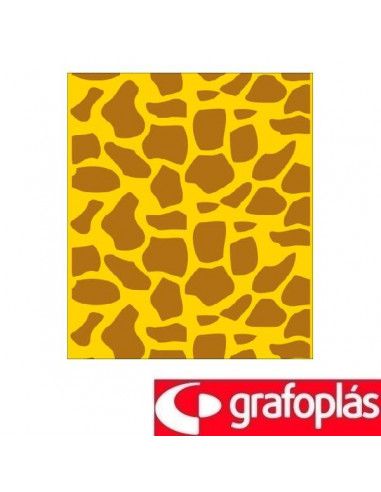 BOLSAS PARA DISFRACES IMPRESAS EN COLOR DE JIRAFA DE 56X70 CM