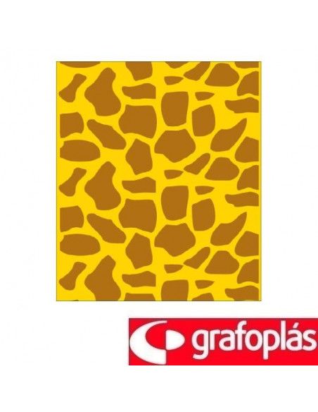 BOLSAS PARA DISFRACES IMPRESAS EN COLOR DE JIRAFA DE 56X70 CM