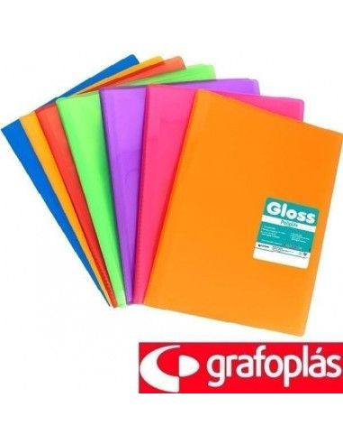 CARPETAS DE 40 FUNDAS TAMAÑO FOLIO COLORES SURTIDOS