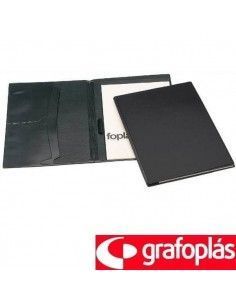CARPETA CONGRESO DIN-A4 BLOC NEGRO