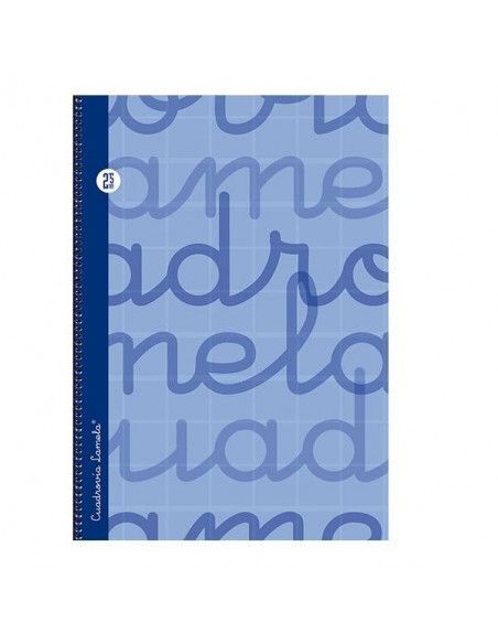 CUADERNO FOLIO LAMELA CUADRICULA 3MM 80 HOJAS ESPIRAL Y TAPA EXTRADURA