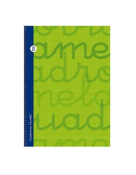 CUADERNO FOLIO LAMELA 2.5MM TAPA DURA VERDE