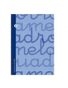 CUADERNO FOLIO LAMELA 2.5MM TAPA DURA AZUL