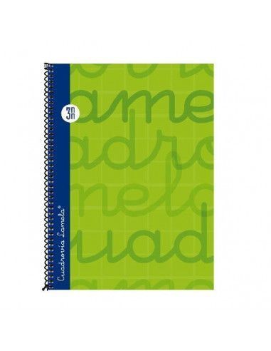 CUADERNO LAMELA 4º 3MM 80H T. EXTRA DURA VERDE