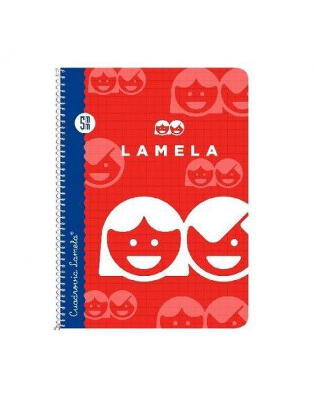 CUADERNO LAMELA 1/4 CUADRICULA DE 5MM. CON TAPA BASICA Y ESPIRAL