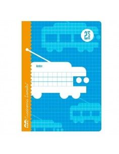 LAMELA CUADERNOS 1/4  30 HOJAS CON GRAPAS RAYADO DE 2.5 MM